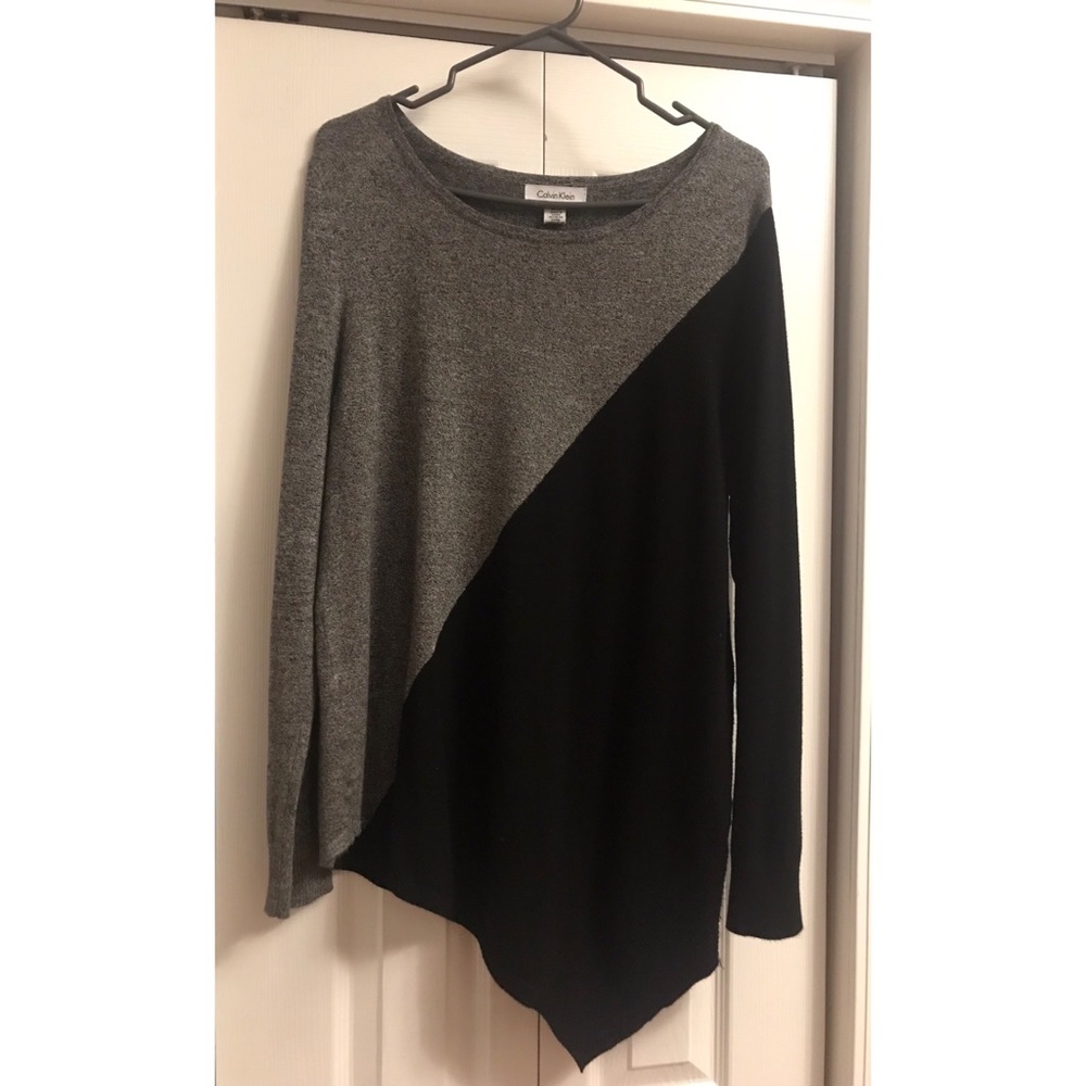 Black and grey Calvin Klein sweater